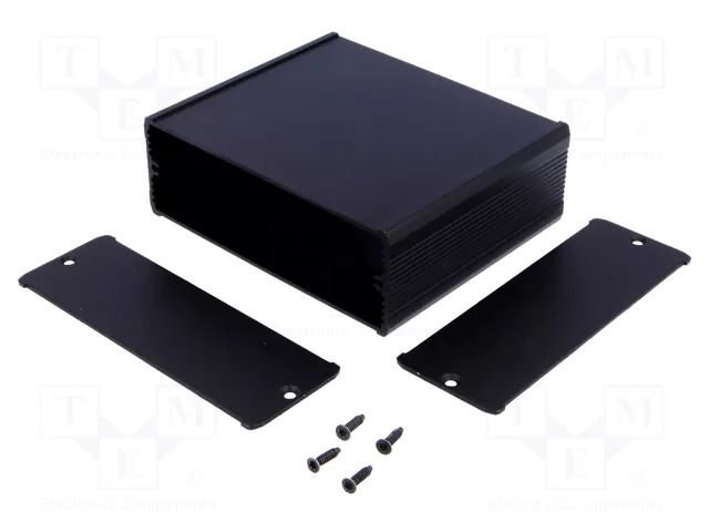 Enclosure: with panel; TUF; X: 120mm; Y: 100mm; Z: 42mm; aluminium FISCHER ELEKTRONIK TUF-120-42-100-SA