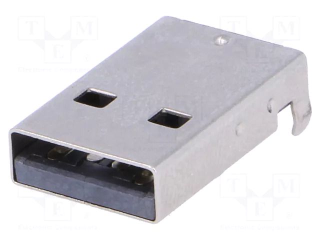 Connector: USB A; plug; SMT; PIN: 4; angled 90°; 1.5A; polyamide CONNFLY USBA-LP/SMD