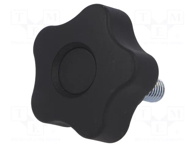 Knob; Ø: 40mm; Ext.thread: M8; 16mm; H: 27mm; technopolymer PP ELESA+GANTER VCT.40P-M8X16