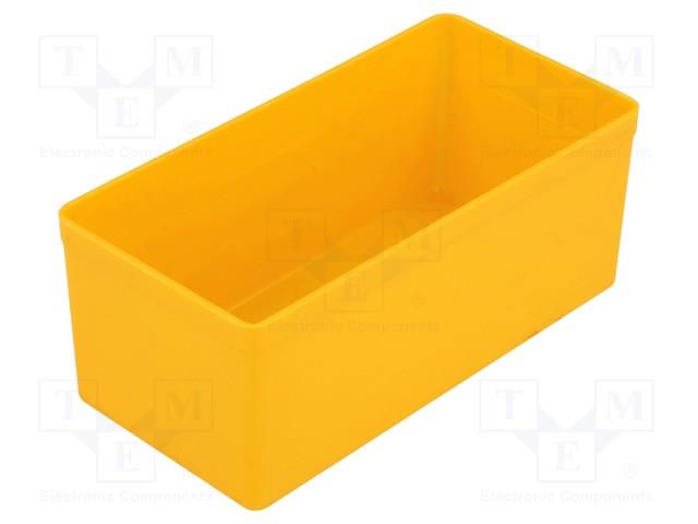 Box; polystyrene; yellow; 54x108x45mm; EuroPlus Insert 45 ALLIT AG W-456301