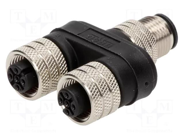 T adapter; M12 male,M12 female x2; A code-DeviceNet / CANopen MOLEX MX-120068-0139