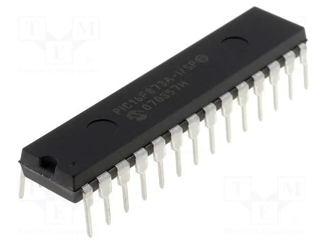 IC: PIC microcontroller; 7kB; 20MHz; A/E/USART,MSSP (SPI / I2C) MICROCHIP TECHNOLOGY PIC16F873A-I/SP