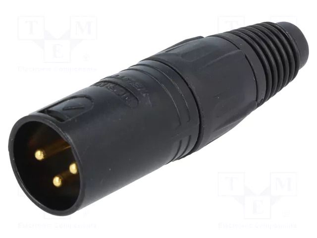 Connector: XLR; plug; male; X; PIN: 3; straight; for cable; soldering NEUTRIK NTR-NC3MXBD