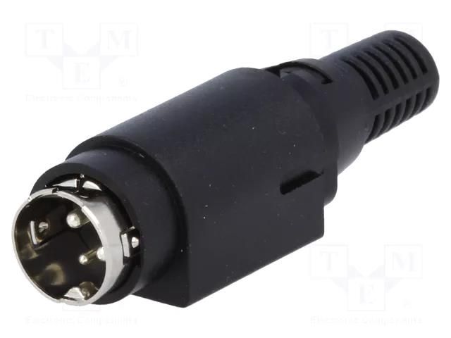 Connector: DC supply; plug; male; PIN: 3; soldering; 6.5mm NINIGI PC-MDP-401-3P