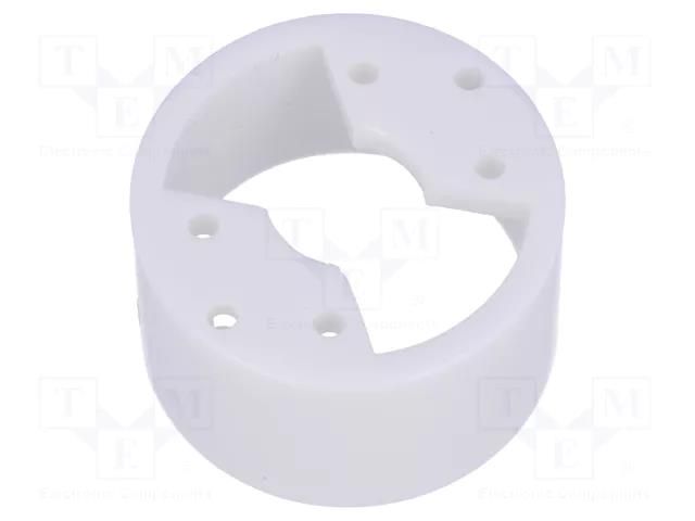 LED housing; 8mm; white OPTOSUPPLY PLED-HOLDER-WH
