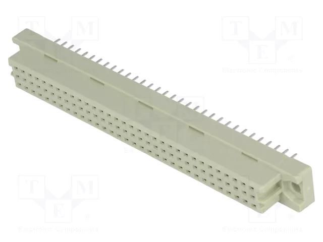 Connector: DIN 41612; plug; female; PIN: 64; straight; THT; a+c; 4mm NINIGI ZDIN-CF-64P