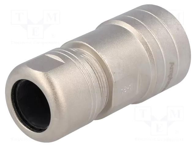 Gland; straight; size 18; metal; Plating: nickel; 18mm; Ecomate RM AMPHENOL RT0L-18CG-S2