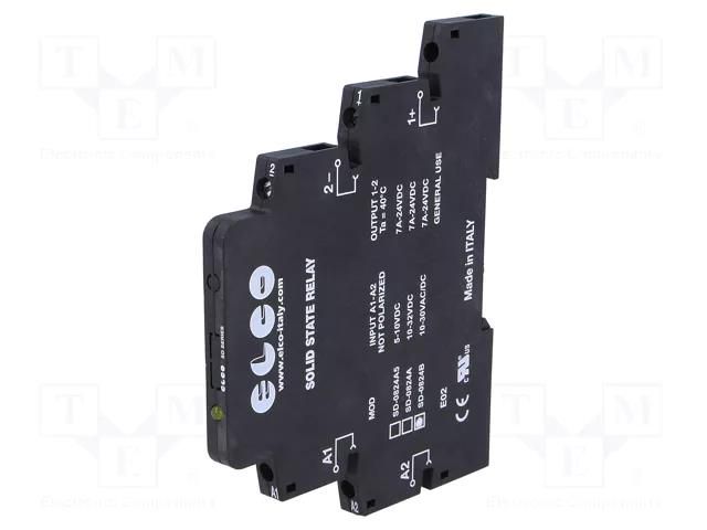 Relay: interface; SPST-NO; Ucntrl: 10÷30VAC,10÷30VDC; 8A; SD ELCO SRL SD-0824B