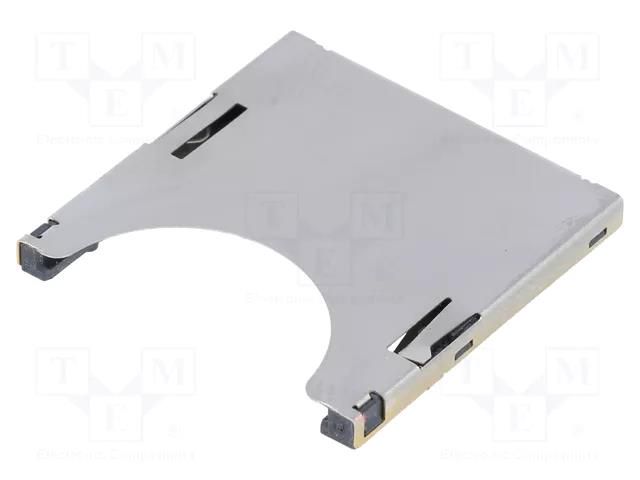 Connector: for cards; SD; push-push; SMT; gold flash ADAM TECH SDP-09L-SG