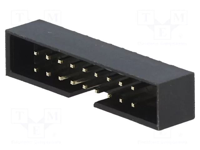 Connector: IDC; socket; male; PIN: 18; straight; THT; 2mm; 2x9; black AMPHENOL COMMUNICATIONS SOLUTIONS T823-118A1S100HEU