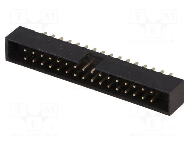 Connector: IDC; socket; male; PIN: 32; straight; THT; 2mm; 2x16; black AMPHENOL COMMUNICATIONS SOLUTIONS T823-132A1S100HEU