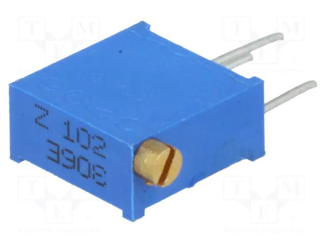Potentiometer: mounting; multiturn; 1kΩ; 500mW; THT; ±10%; linear SR PASSIVES T910Z-1K