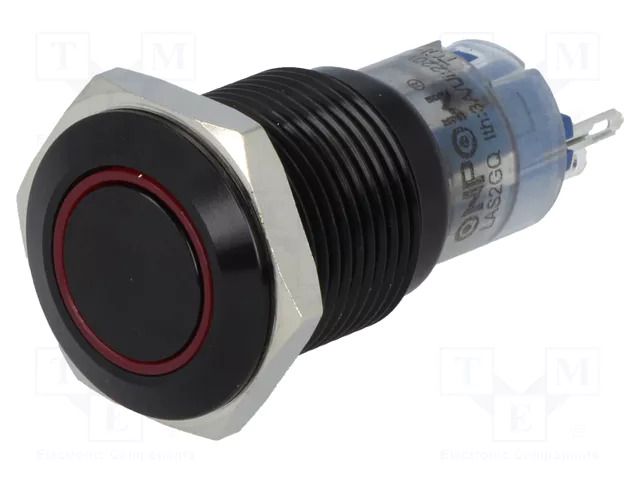 Switch: vandal resistant; Pos: 2; SPDT; 0.5A/220VAC; 1A/24VDC; IP67 ONPOW V16B-11R-12R-S