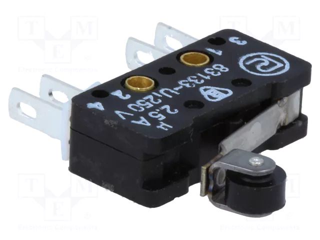 Microswitch SNAP ACTION; 2.5A/250VAC; 0.3A/220VDC; ON-(ON); IP40 PROMET WLK-33
