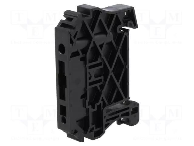 Holder; black; TS35 WEIDMÜLLER ZEW35/2SW