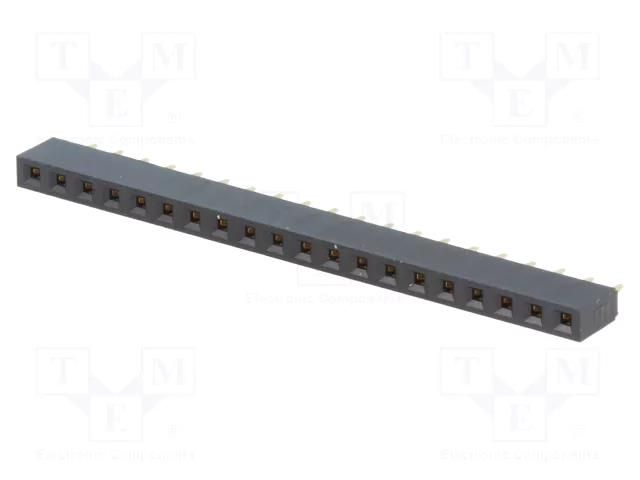 Connector: pin strips; socket; female; PIN: 20; straight; 3A; THT NINIGI ZL305-20