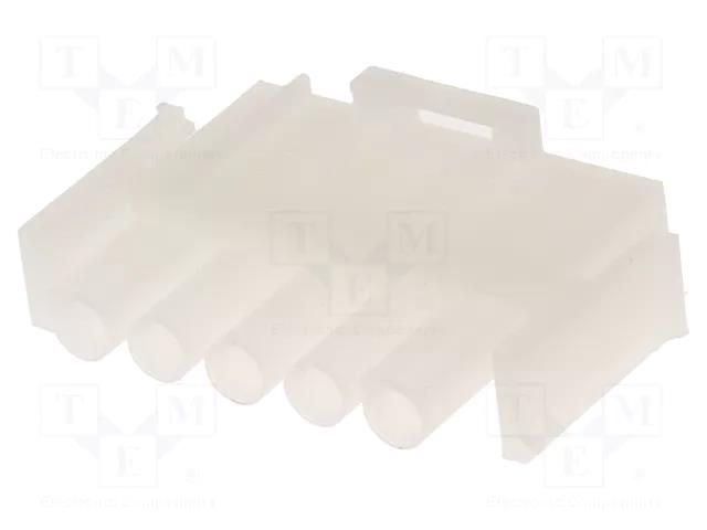 Connector: wire-wire/PCB; plug; male/female; PIN: 5; 600V; 6.35mm TE Connectivity 1-480763-0