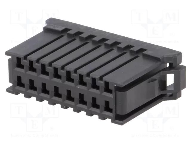 Connector: wire-board; plug; female; PIN: 16; Dynamic D-3100D; 10A TE Connectivity 178289-7