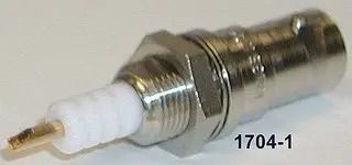 RF/COAXIAL, SHV BULKHEAD JACK, STRAIGHT, SOLDER 1704-1 QD