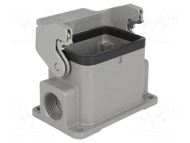 Enclosure for connectors: HDC; size 6B; Han® B; IP65; with latch HARTING 19300061290