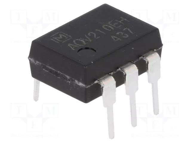 Relay: solid state; Icntrl max: 3mA; 130mA; max.350VAC; max.350VDC PANASONIC AQV210EH
