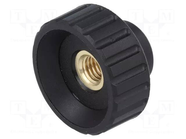 Knob; Ø: 32mm; Int.thread: M8; 16mm; H: 22mm; polyamide ELESA+GANTER BT.32FP-M8