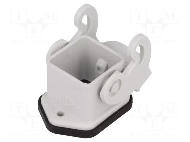 Enclosure for connectors: HDC; size 21.21; for panel mounting ILME CK03I