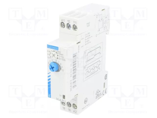 Timer; 0,1s÷100h; SPDT; 250VAC/8A; Usup: 24÷240VAC; 24VDC; -20÷60°C CROUZET CROUZET-MAR1