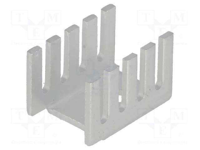 Heatsink: moulded; U; TO202,TO220; L: 19.05mm; W: 13.21mm; H: 12.7mm ASSMANN D01