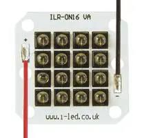 IR LED MODULE, 16CHIP, 850NM, SQUARE PCB ILR-IW16-85SL-SC211-WIR200.
