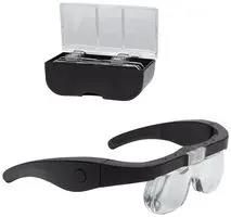 MAGNIFIER GLASSES W/4 LENS, LED, 1.5X-5X LC1790USB