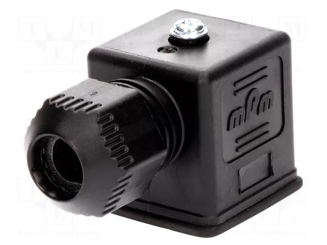 Connector: valve connector; plug; form A; 18mm; female; PIN: 3; mPm MOLEX MX-121201-0034