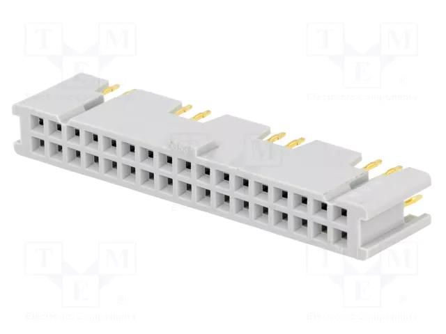 Connector: IDC; socket; female; PIN: 34; straight; 3A; THT; 2.54mm 3M 8534-4500PL