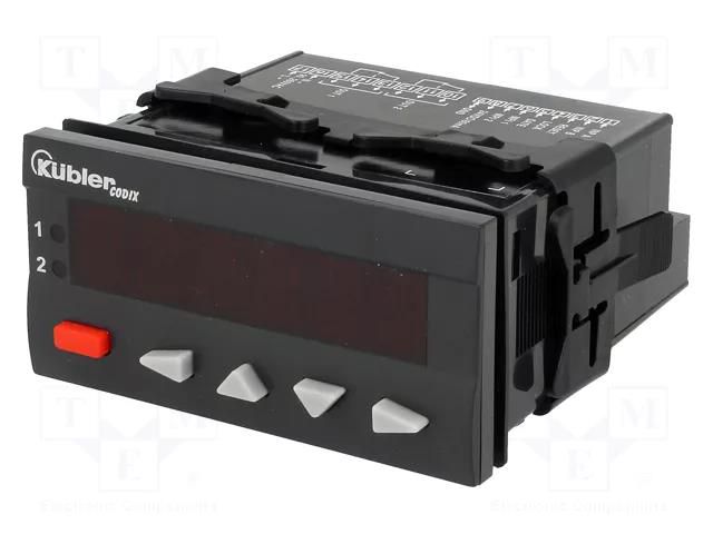 Counter: electronical; LED; pulses/speed/time; 0÷999999; SPDT KÜBLER 6.560.010.000