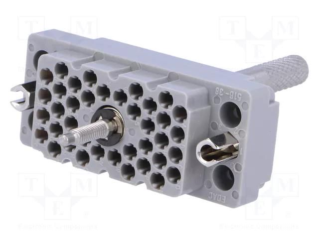 Connector: rectangular; 516; socket; hermaphrodite; PIN: 38; 2kV EDAC 516-038-000-401