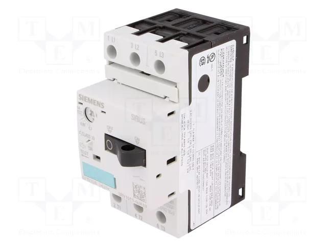 Motor breaker; 0.25kW; 220÷690VAC; for DIN rail mounting SIEMENS 3RV1011-0JA10