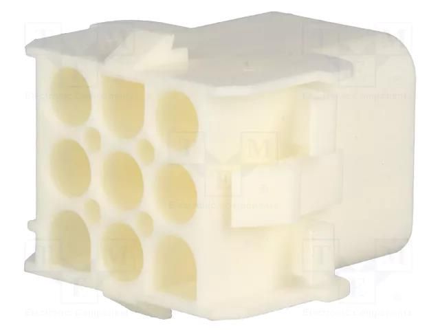 Connector: wire-wire; plug/socket; male/female; PIN: 9; 600V; 3x3 TE Connectivity 350782-1