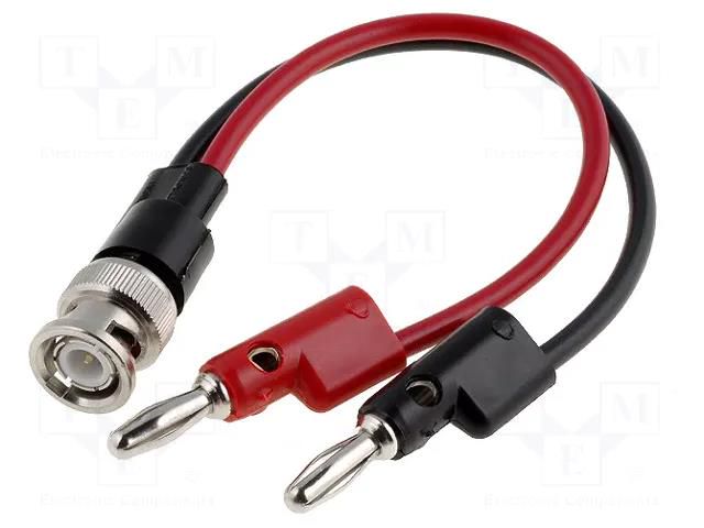 Test lead; 60VDC; with 4mm axial socket; Len: 0.13m; Z: 50Ω POMONA POM-3957