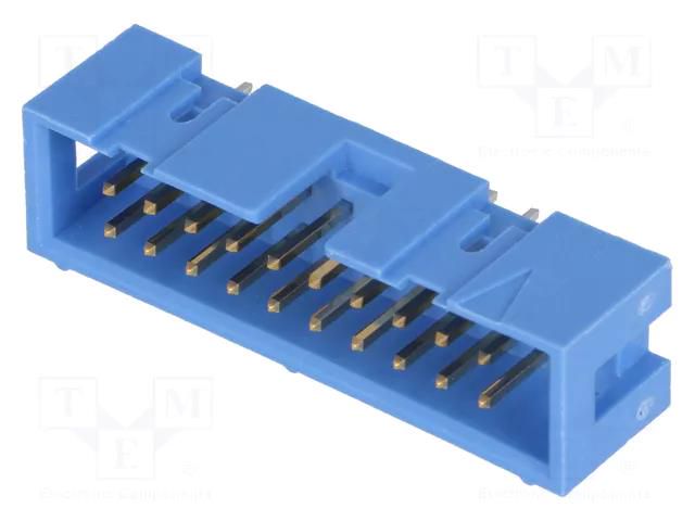 Connector: IDC; socket; male; PIN: 20; straight; THT; 2.54mm; 2x10 TE Connectivity 2-1761603-7