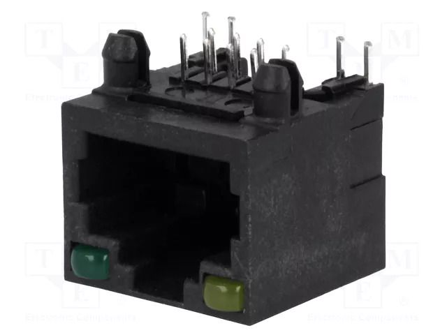 Connector: RJ45; socket; PIN: 8; with LED; 8p8c; Locking: top latch ATTEND 211B-11C0A-R