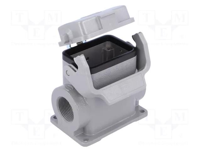 Enclosure for connectors: HDC; size 6B; Han® B; IP65; with latch HARTING 19300060296