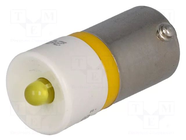 LED lamp; yellow; BA9S; 28VDC; 28VAC CML INNOVATIVE TECHNOLOGIES 18602452
