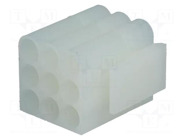 Connector: wire-wire; plug; female; PIN: 9; .140 MATE-N-LOK; 6.1mm TE Connectivity 1-480585-0