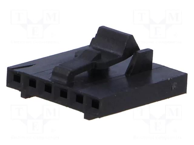 Connector: wire-wire/PCB; plug; female; PIN: 6; AMPMODU MTE; 2.54mm TE Connectivity 104257-5