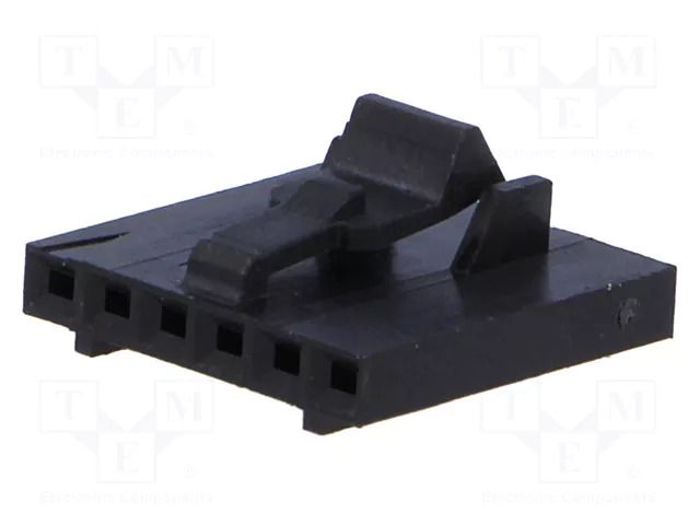 Connector: wire-wire/PCB; plug; female; PIN: 6; AMPMODU MTE; 2.54mm TE Connectivity 104257-5