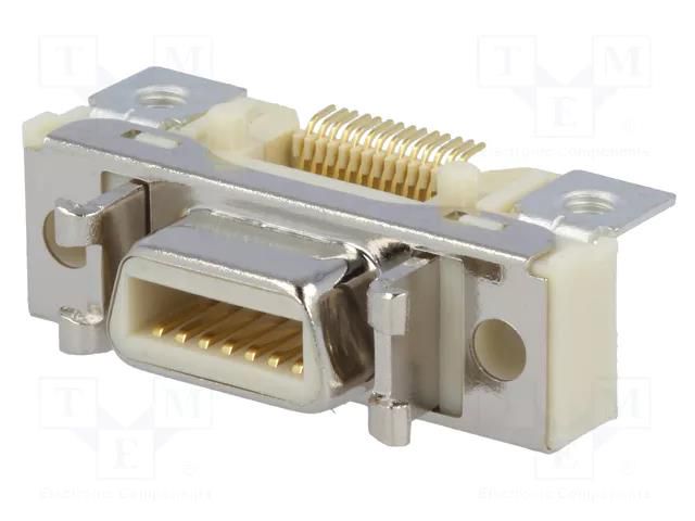 Connector: MDR; PIN: 14; shielded; Locking: latch; socket; female 3M 10214-1210PE