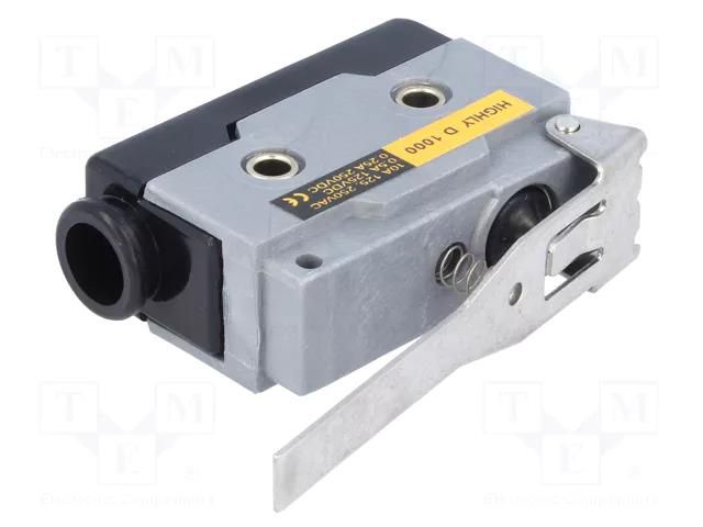 Microswitch SNAP ACTION; 10A/250VAC; with lever; SPDT; ON-(ON) HIGHLY ELECTRIC D1000