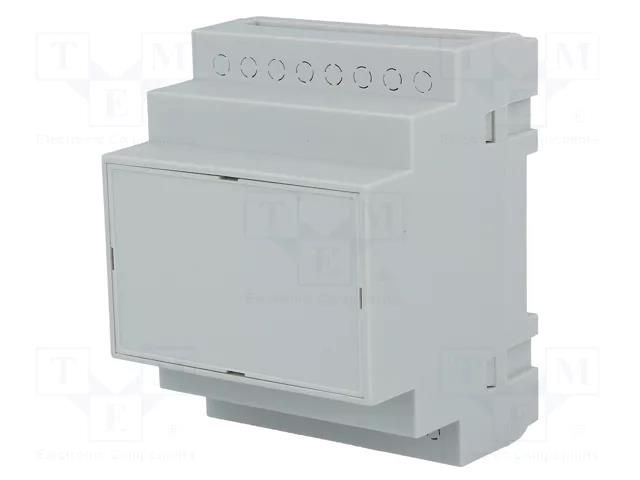 Enclosure: for DIN rail mounting; Y: 90mm; X: 70mm; Z: 65mm; grey KRADEX Z108J-PS