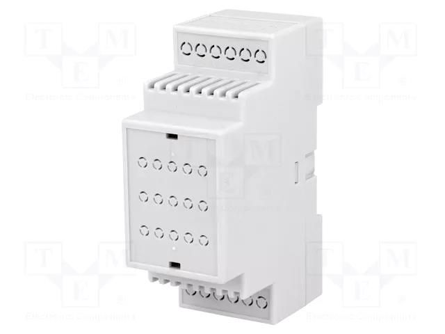 Enclosure: for DIN rail mounting; Y: 90mm; X: 35mm; Z: 62mm; ABS COMBIPLAST CP-23-100