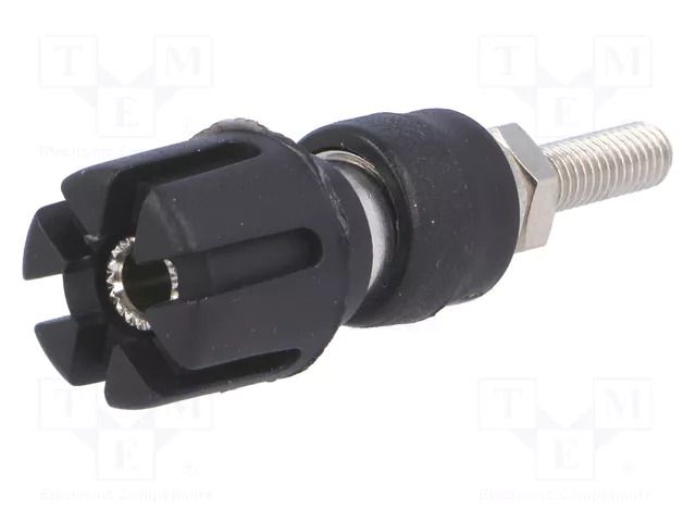 Connector: 4mm banana; socket; 30A; 60VDC; 59mm; black; 30mΩ CLIFF CL159715